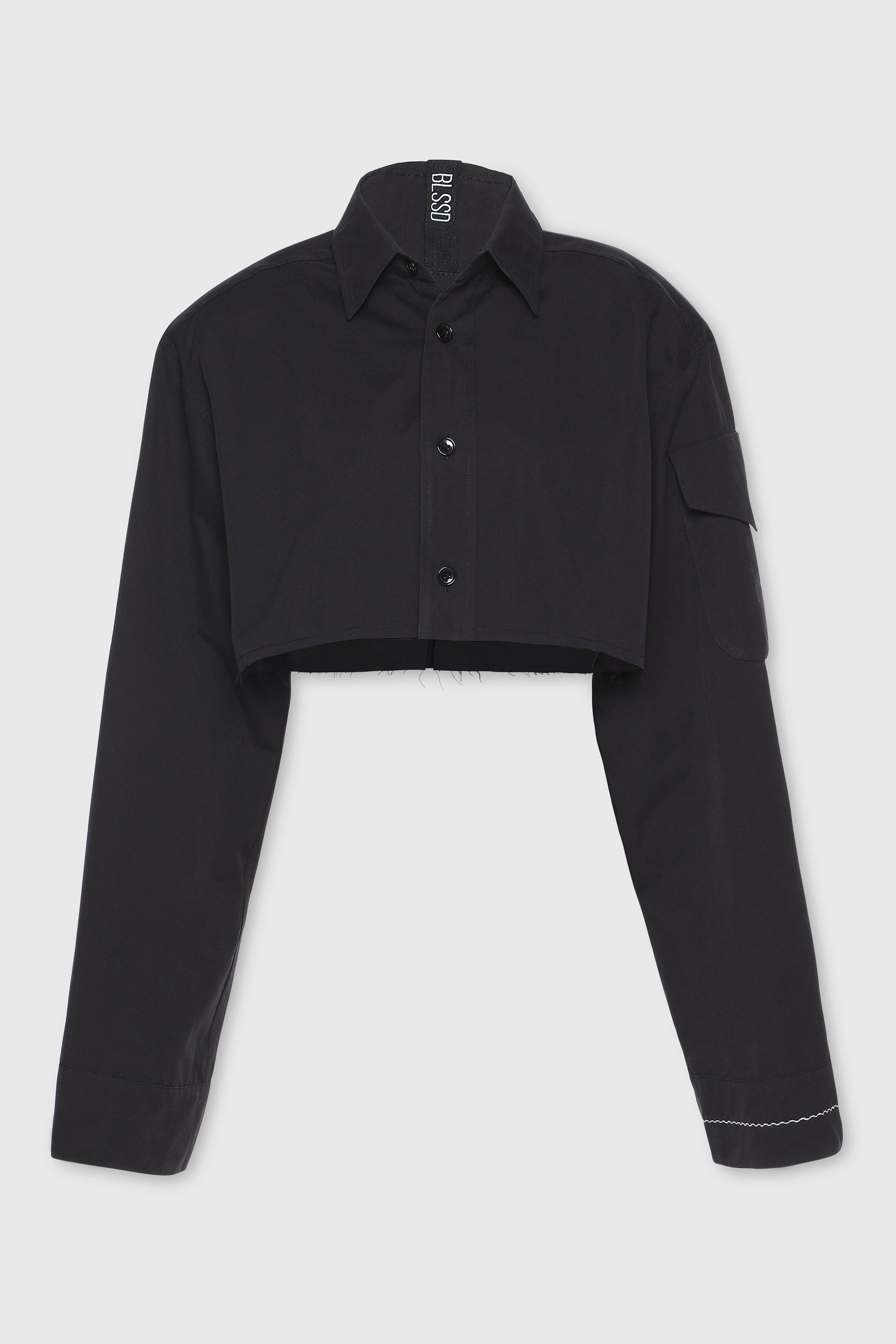 BOXY CROP SHIRT