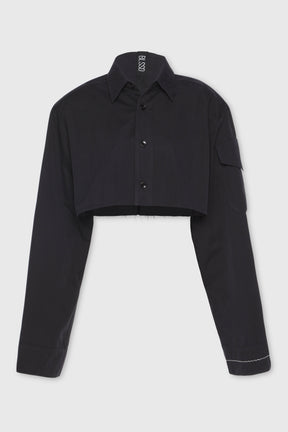 BOXY CROP SHIRT