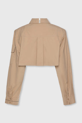 BOXY CROP SHIRT
