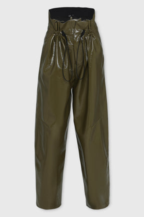 VEGAN LEATHER PARACHUTE PANTS