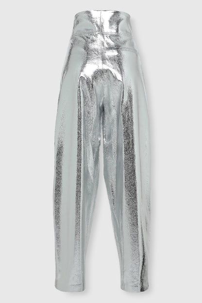 VEGAN LEATHER PARACHUTE PANTS