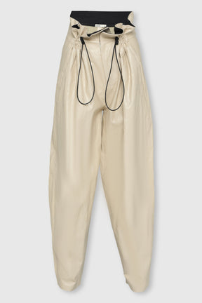VEGAN LEATHER PARACHUTE PANTS