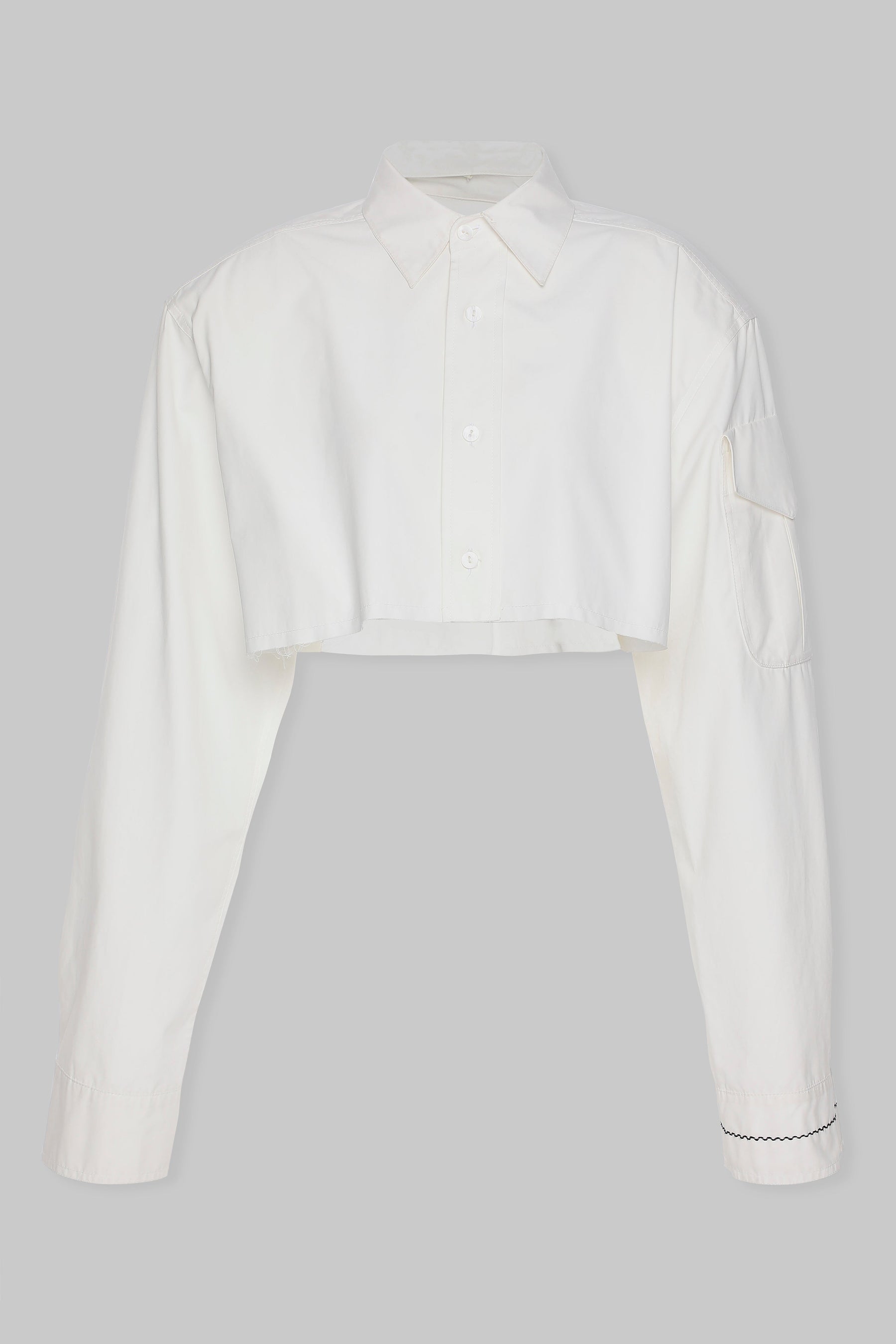 BOXY CROP SHIRT