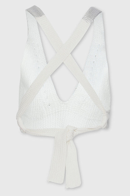 METALLIC EDGE KNIT BRALETTE