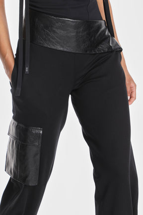 ROMA SLANTED WAIST TRACKSUIT PANTS