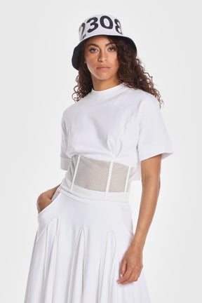 MESH CORSET TEE