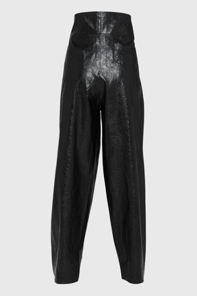 VEGAN LEATHER PARACHUTE PANTS