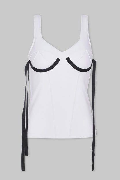 FAUX CORSET TANK W/ BRA LINES
