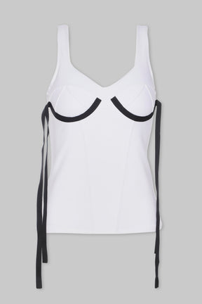 FAUX CORSET TANK W/ BRA LINES