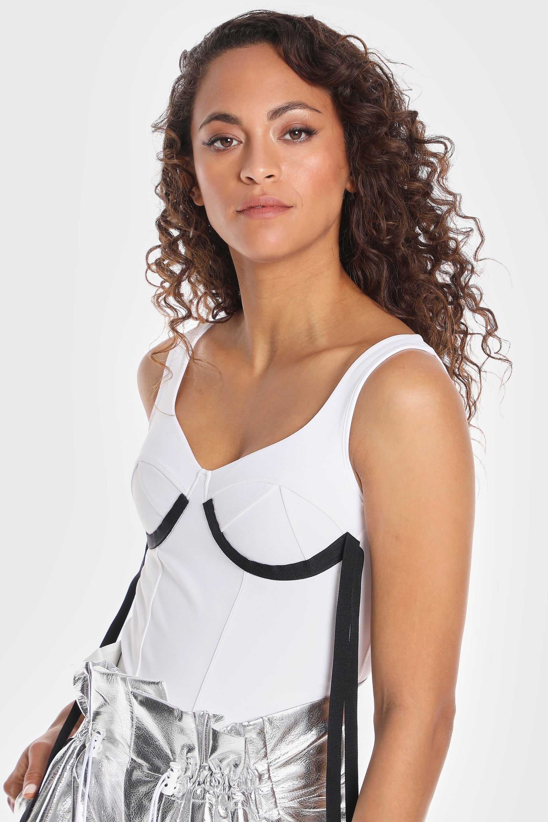 FAUX CORSET TANK W/ BRA LINES