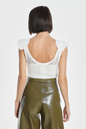 MESH TANK W/ SHOULDER PADS