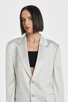 WHAT ARE YOU NOT SILK BLAZER