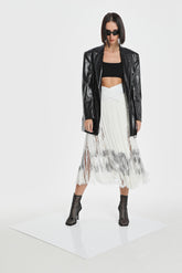 CODE FRINGE MIDI SKIRT