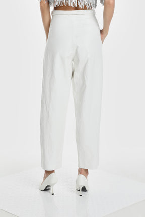 VEGAN LEATHER PARACHUTE PANTS