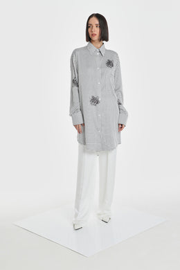 NOT XXX INDUSTRIAL FLOWER SILK SHIRT