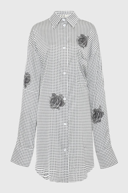NOT XXX INDUSTRIAL FLOWER SILK SHIRT