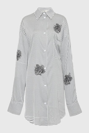 NOT XXX INDUSTRIAL FLOWER SILK SHIRT