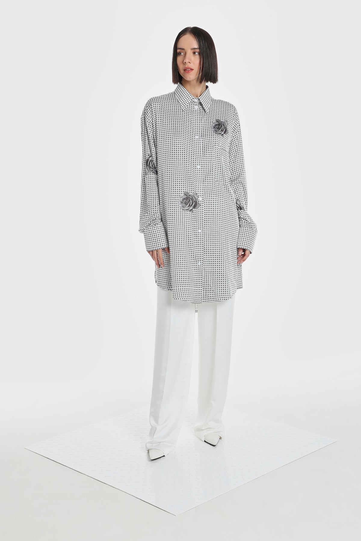 NOT XXX INDUSTRIAL FLOWER SILK SHIRT