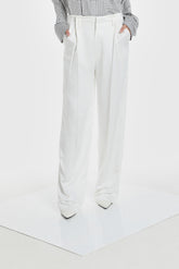 WAIST FOLD SILK PANTS