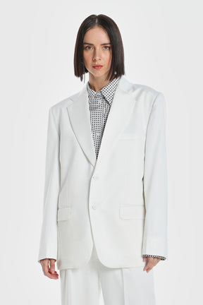 WHAT ARE YOU NOT SILK BLAZER