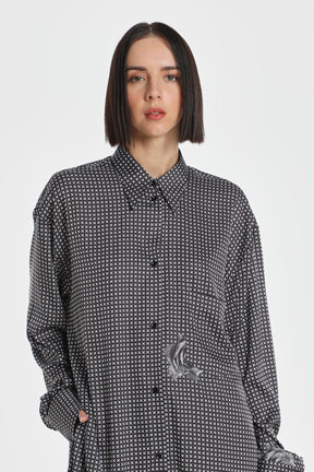NOT XXX INDUSTRIAL FLOWER SILK SHIRT