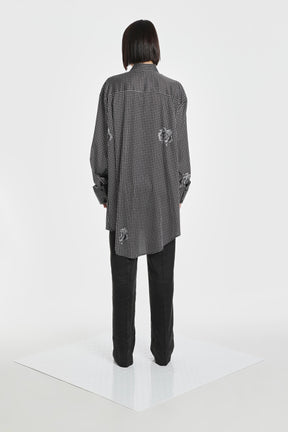 NOT XXX INDUSTRIAL FLOWER SILK SHIRT