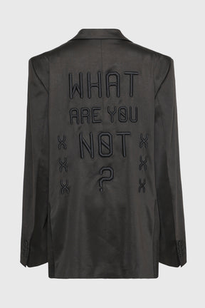 WHAT ARE YOU NOT SILK BLAZER
