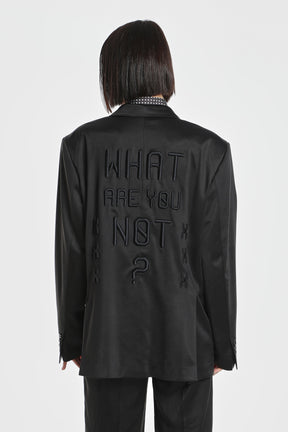 WHAT ARE YOU NOT SILK BLAZER