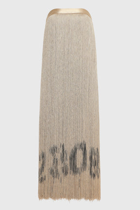 CODE FRINGE STRAPLESS DRESS