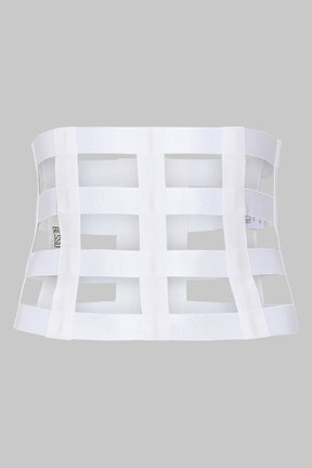 SQUARE GRID CORSET BELT
