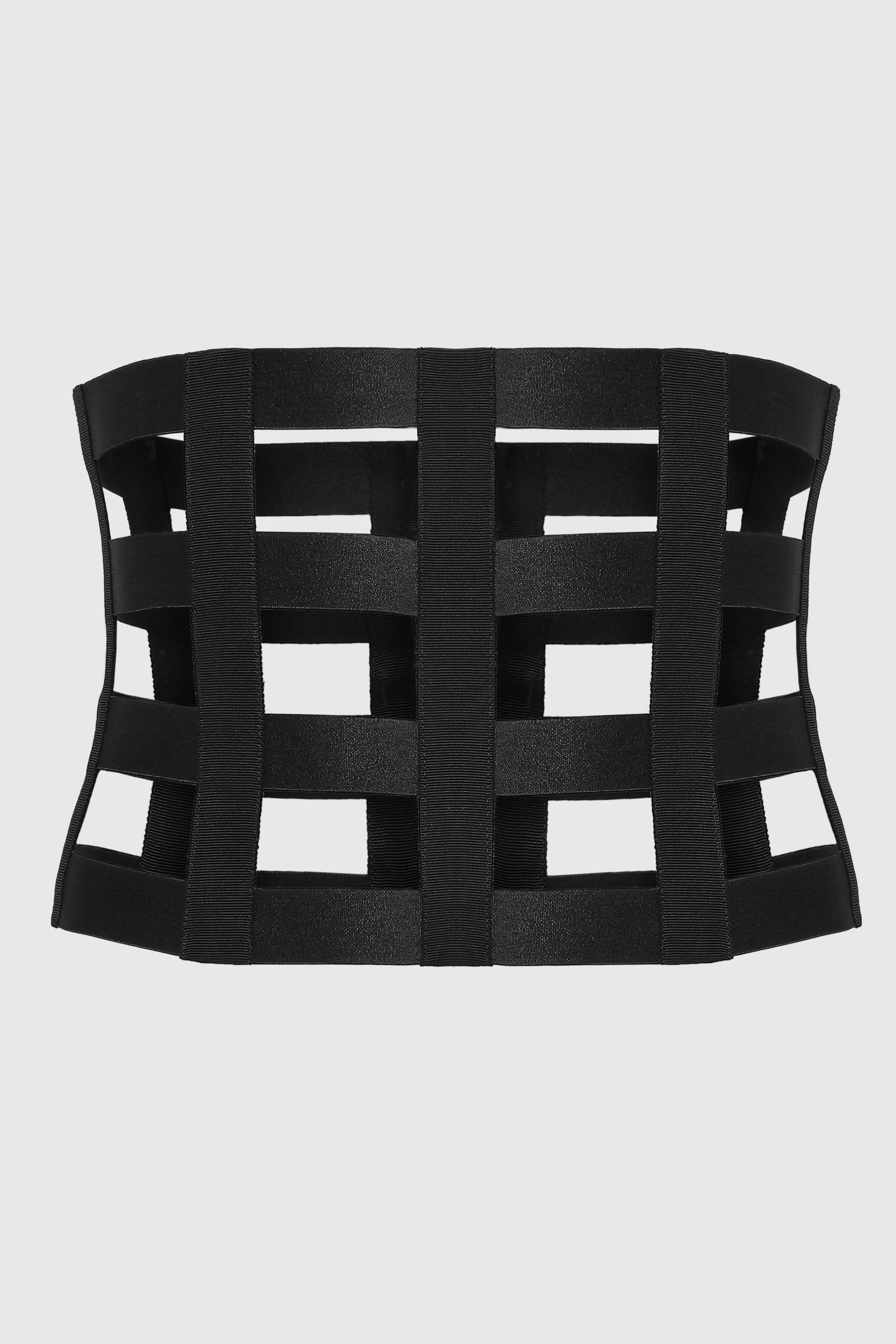 SQUARE GRID CORSET BELT