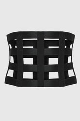 SQUARE GRID CORSET BELT