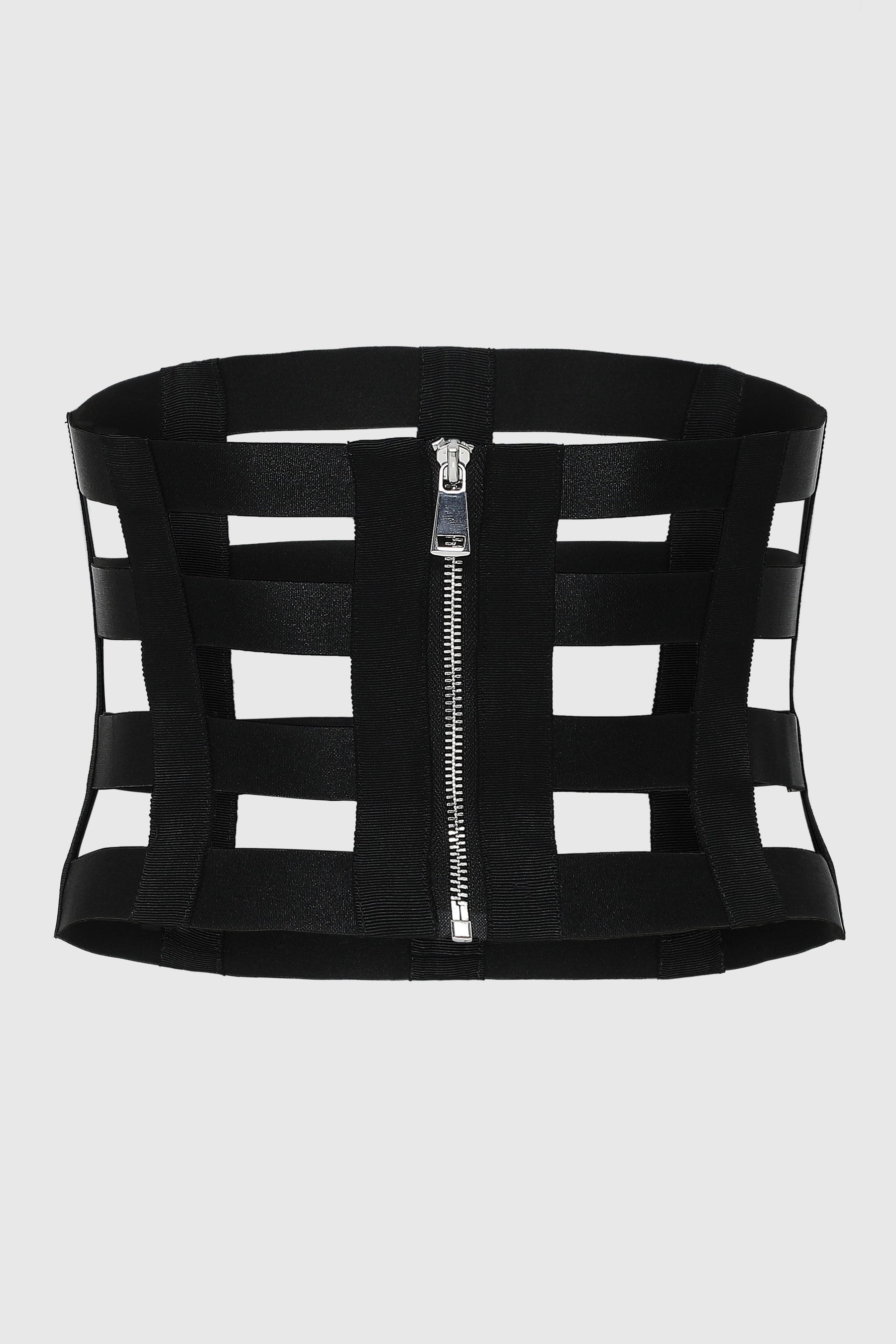 SQUARE GRID CORSET BELT