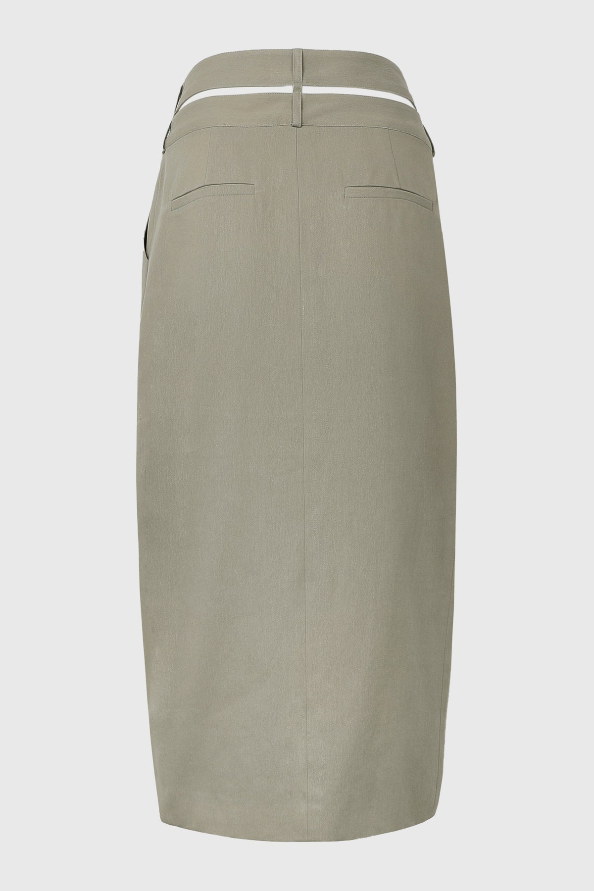 DOUBLE WAIST WRAP SKIRT W/ JUMBO STOPPER