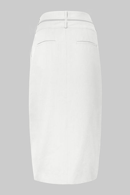 DOUBLE WAIST WRAP SKIRT W/ JUMBO STOPPER
