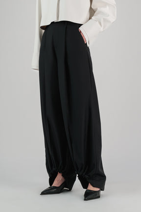 DRAWSTRING HEM PANTS