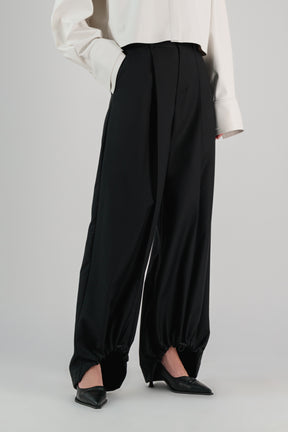 DRAWSTRING HEM PANTS