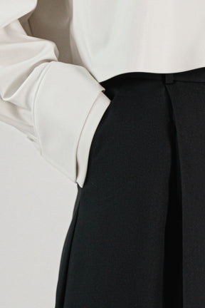 DRAWSTRING HEM PANTS