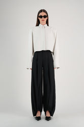 DRAWSTRING HEM PANTS
