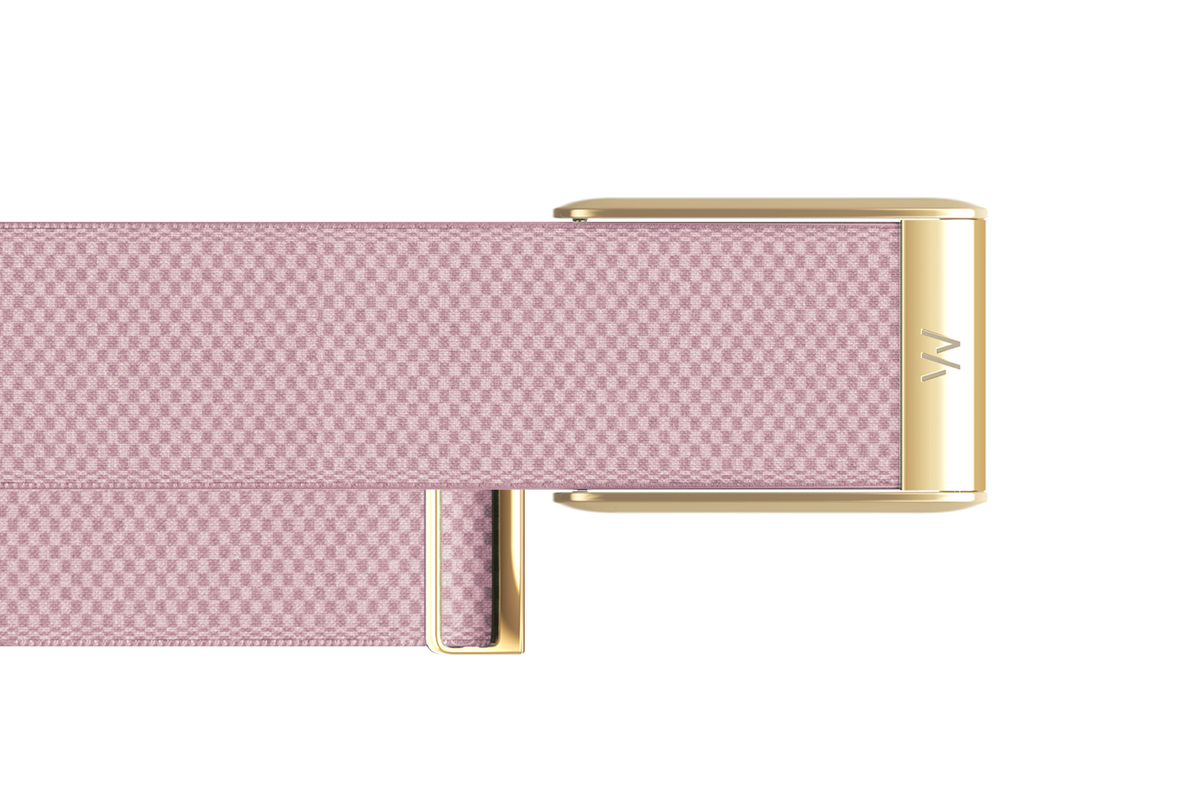Whoop 5.0 SuperKnit Luxe Band - Blush with Gold