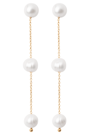Bodhi Freshwater Pearl Drop Earrings - Pearl
