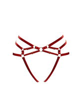 Bordelle Signature Ouvert Harness Brief in Burnt Red
