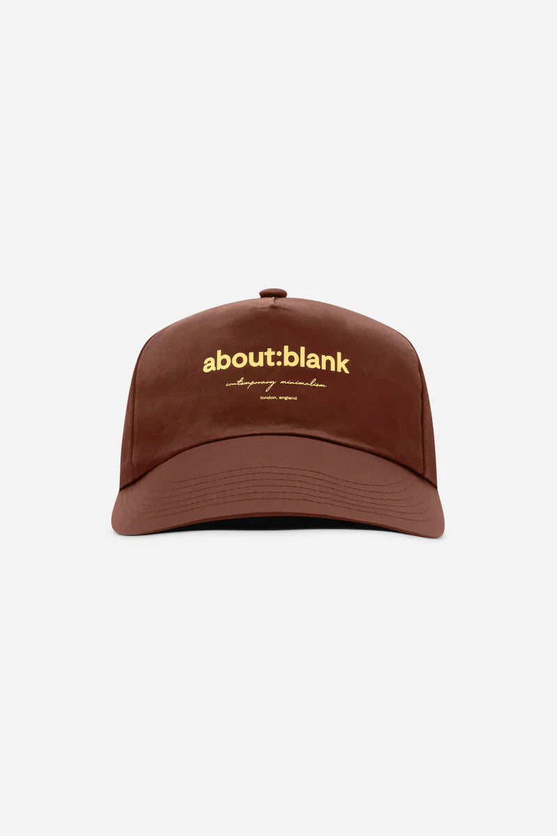 Structured 5-Panel Nylon Cap with Wide Visor