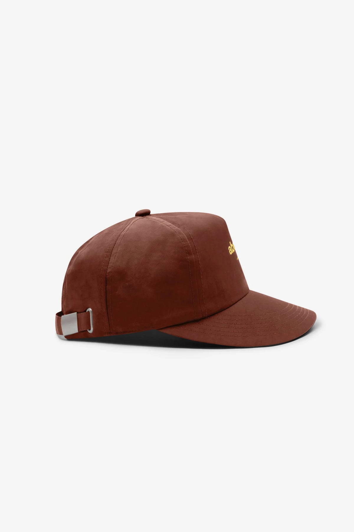 Structured 5-Panel Nylon Cap with Wide Visor