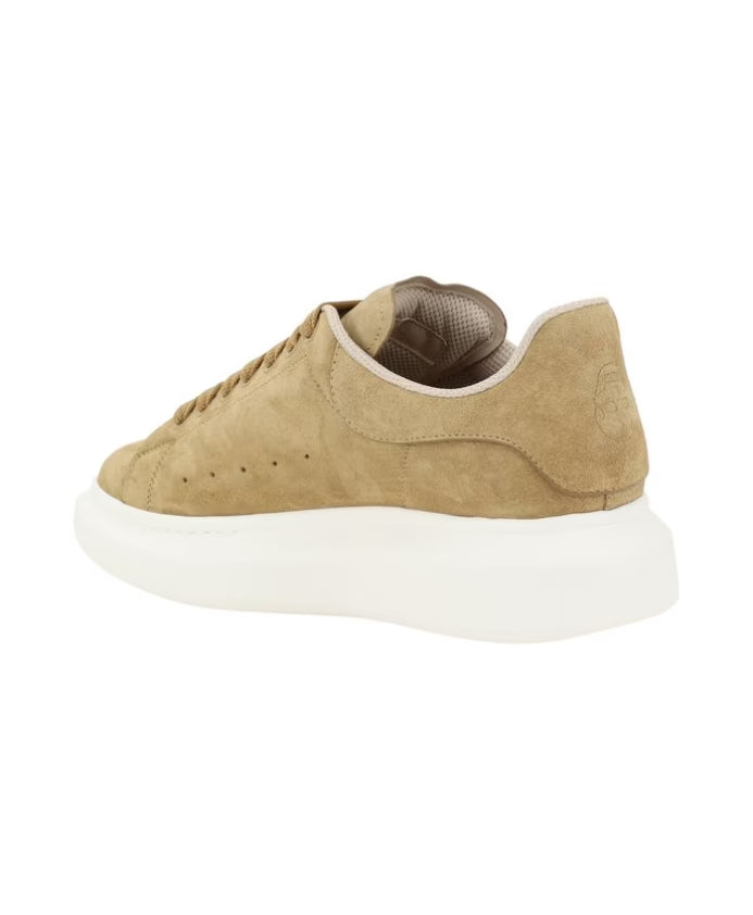 Suede Leather Sneakers with Platform Sole