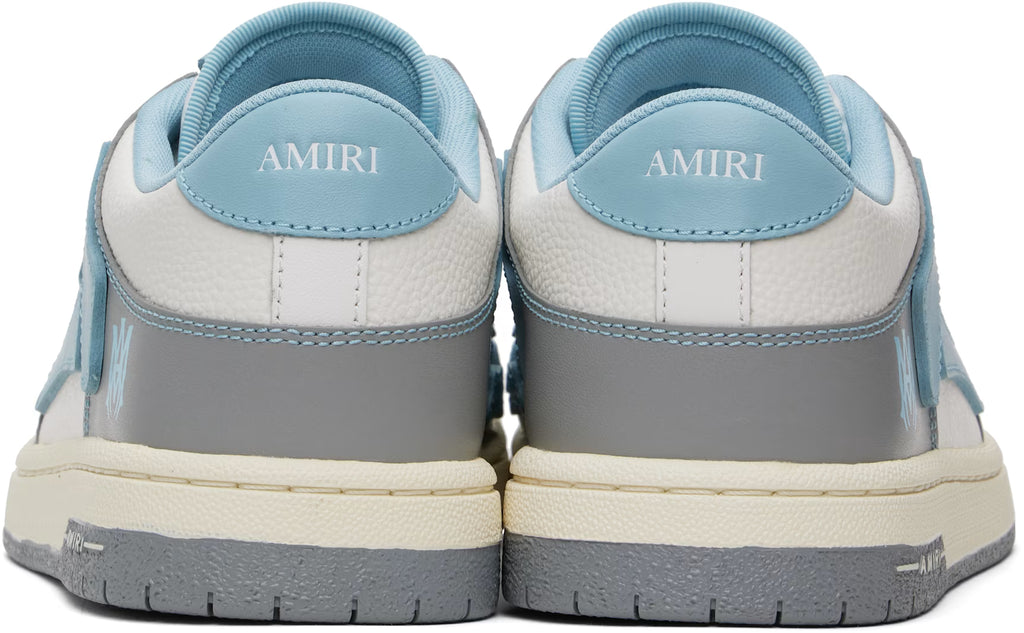 AMIRI Women Blue & White Varsity Skel Top Low Sneakers