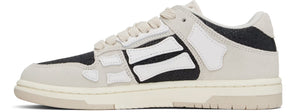 AMIRI Women  Gray & Black Glitter Suede Skel Top Low Sneakers