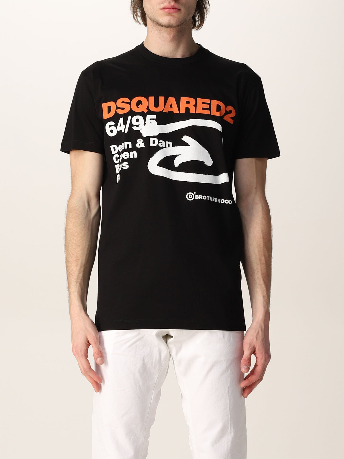 Dsquared2 6495 Arrow Cotton T-Shirt Black