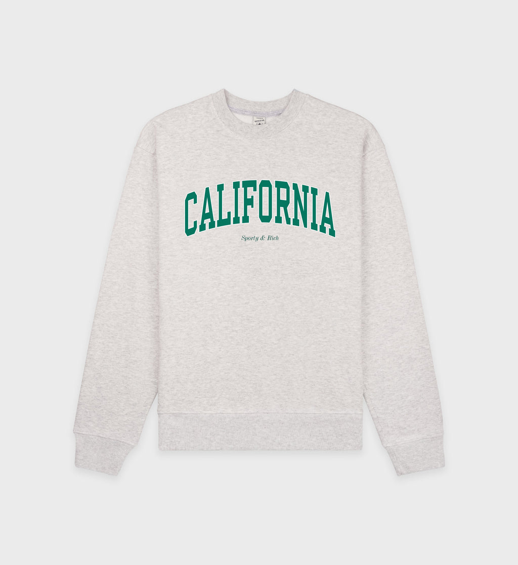 California Crewneck - Heather Gray/Alpine