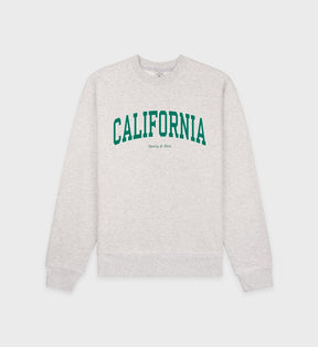 California Crewneck - Heather Gray/Alpine